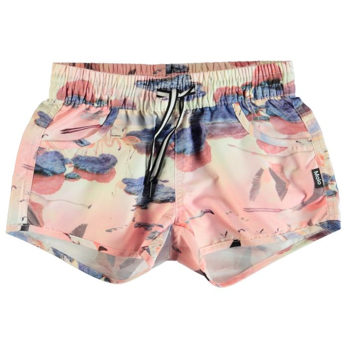 Molo - UV-zwemshorts meisjes - Nalika - flamingo