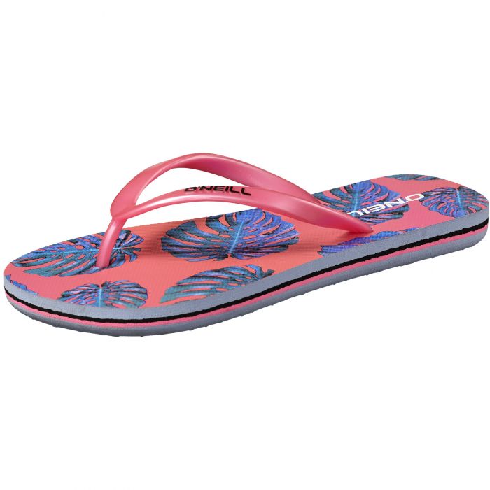 O'Neill - Slippers voor meisjes - Moya Plus - White AOP/Pink wit-roze