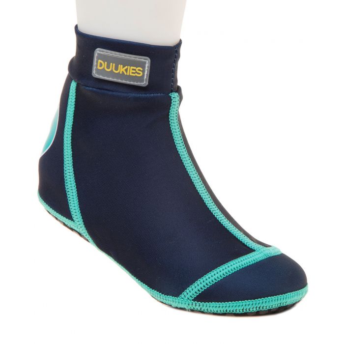 Duukies - Jongens UV-strandsokken - Blue/Green - Donkerblauw