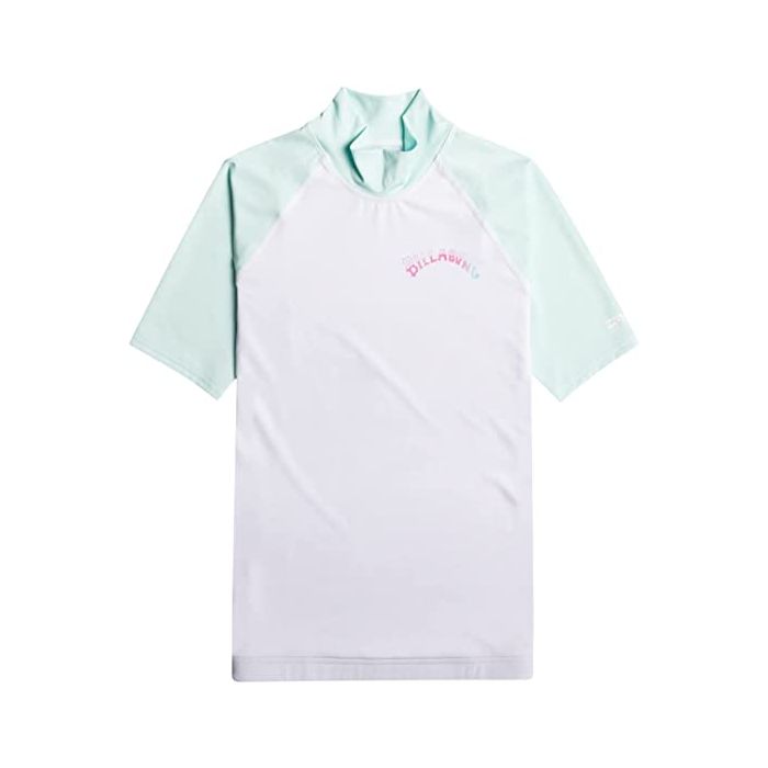 Billabong - UV-Rashguard voor vrouwen met korte mouwen- Sunny Side - UPF50+ - Hemelblauw