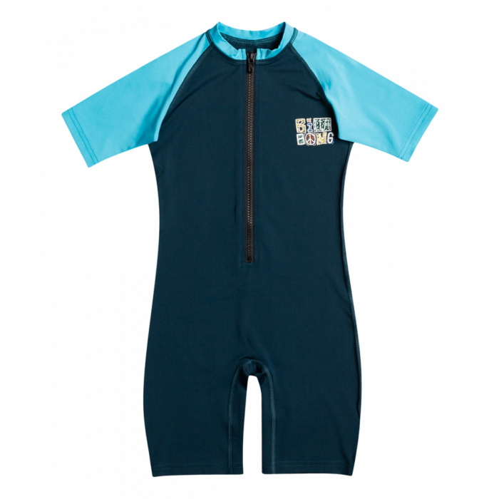 Billabong - UV-Zwempak met korte mouwen voor jongens - Combi - UPF50+ - Blauw
