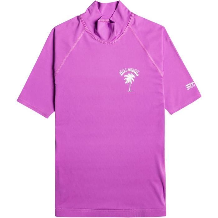 Billabong - UV-Rashguard voor vrouwen met korte mouwen - Tropic Surf - UPF50+ - Paars