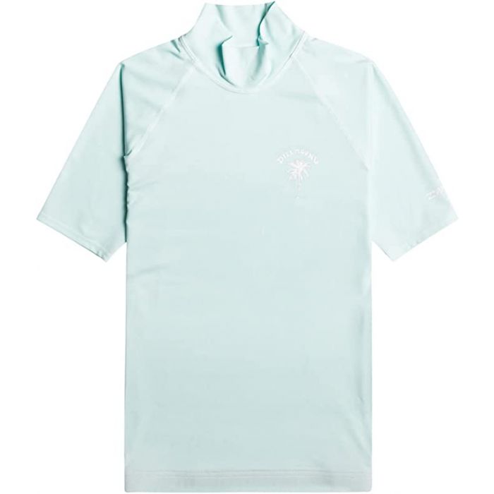 Billabong - UV-Rashguard voor vrouwen met korte mouwen - Tropic Surf - UPF50+ - Hemelblauw