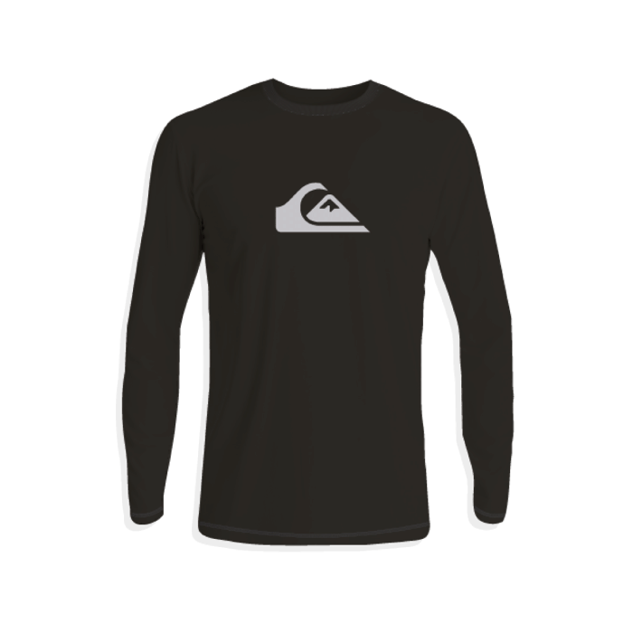 Quiksilver - UV-Zwemshirt met lange mouwen voor mannen - Solid - Zwart