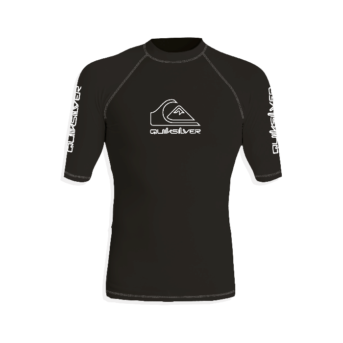 Quiksilver - UV-Zwemshirt met korte mouwen voor mannen - On tour  - Zwart