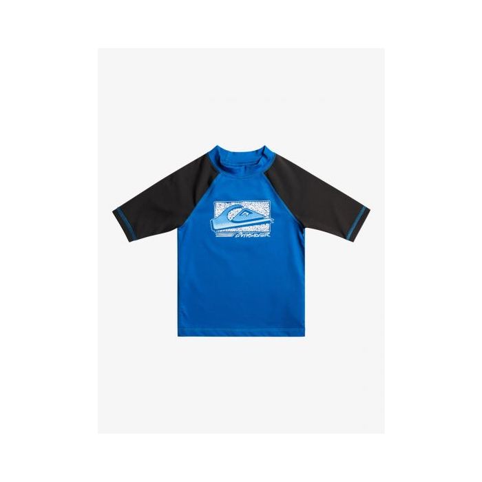 Quiksilver - UV Rashguard voor jongens - Next Gen Korte mouw - UPF50 - Snorkel Blue - Blauw