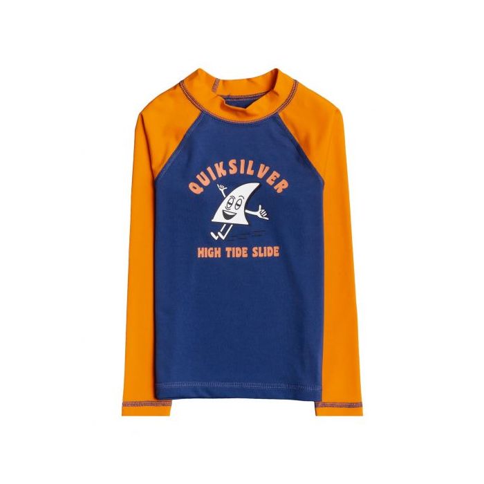 Quiksilver - UV-zwemshirt voor jongens - Longsleeve - Bubble Trouble - Oranje
