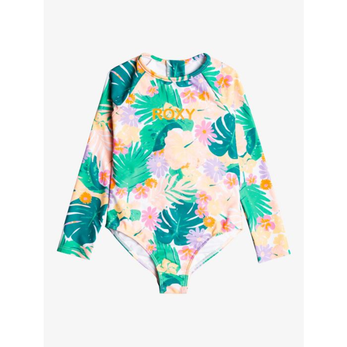 Roxy - Zwempak voor meisjes - Paradisiac Island - Lange mouw - Mint Tropical Trails