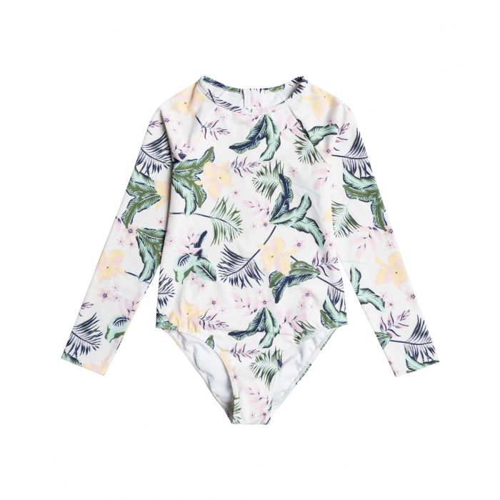 Roxy - UV Badpak voor tienermeisjes - Longsleeve - Lovely Senorita - Helder Wit