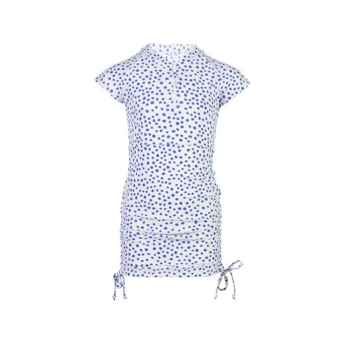Snapper Rock - UV Zwemjurk voor meisjes - Cheetah Spot - Wit/Blauw
