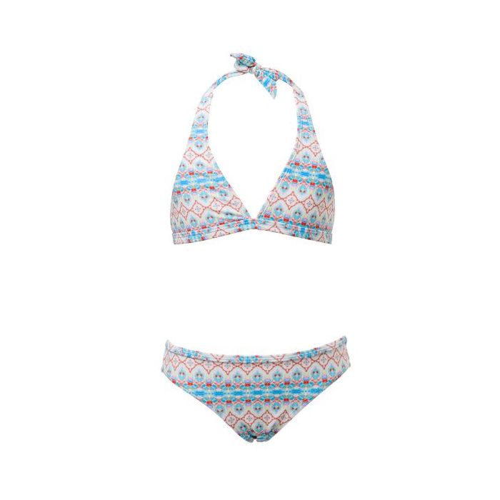 Snapper Rock - Triangle Bikini - Marrakesh - Turquoise/Oranje