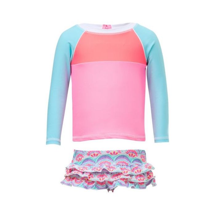 Snapper Rock - UV Zwemset met lange mouwen - Tutti Frutti - Roze/Blauw