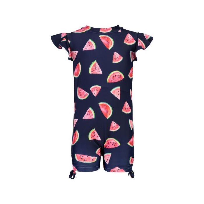 Snapper Rock - UV Zwempak met korte mouwen - Slice of Life - Navyblauw