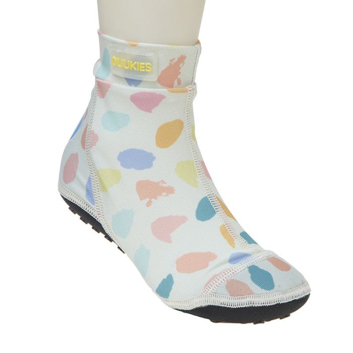 Duukies - Meisjes UV-strandsokken - Paint Yellow Orange - Multicolor