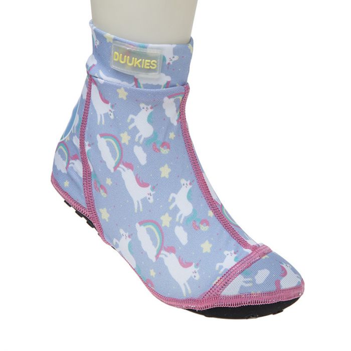 Duukies - Meisjes UV-strandsokken - Unicorn Lilac Pink - Paars