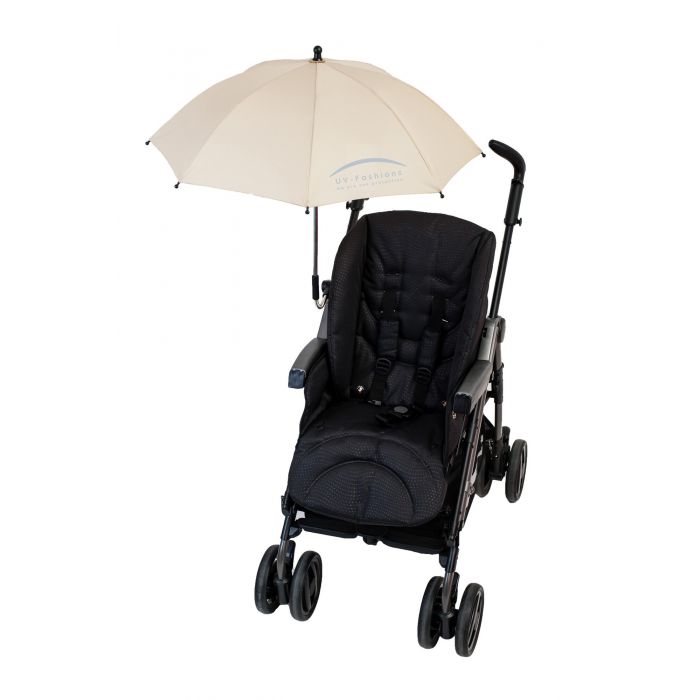 UV-Fashions - Universele UV-parasol voor kinderwagens - Beige