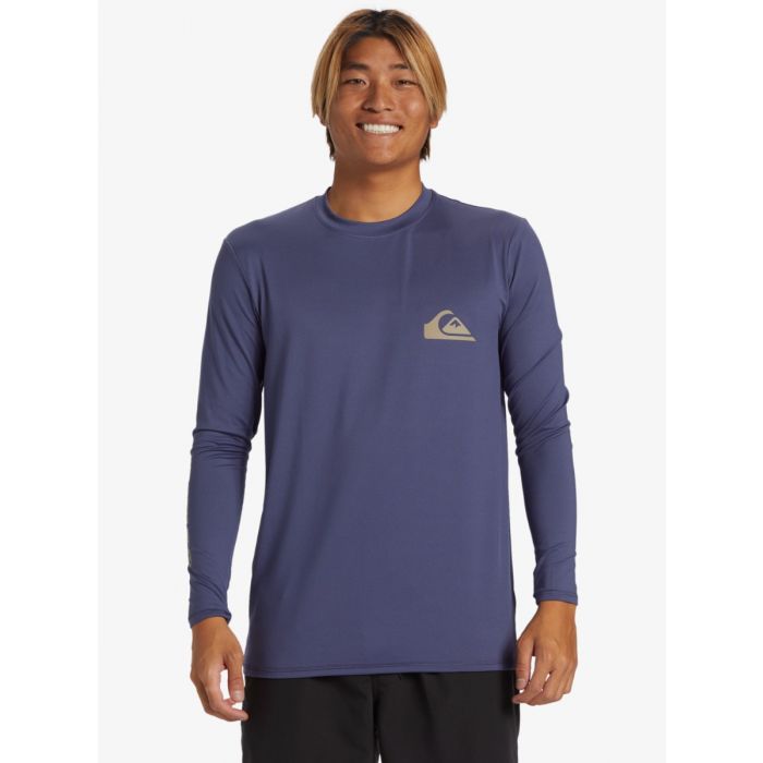 Quiksilver - UV-surf T-shirt voor heren - Everyday - Lange mouw - UPF50+ - Crown Blauw