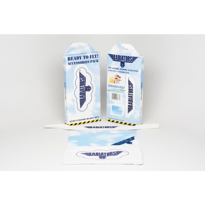 Babiators - Brillenhoes + lensdoek + bandje voor kinderzonnebril - Wit
