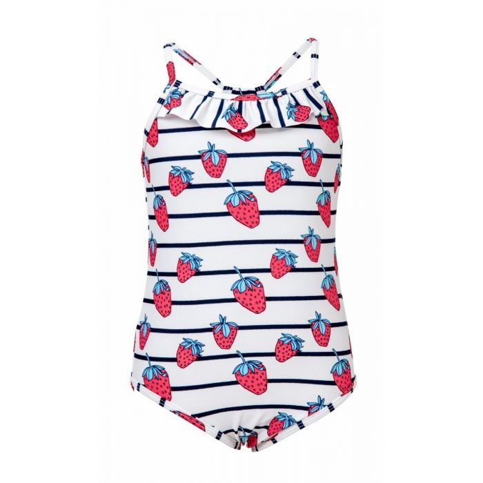 Snapper Rock - Badpak Strawberry - Blauw gestreept