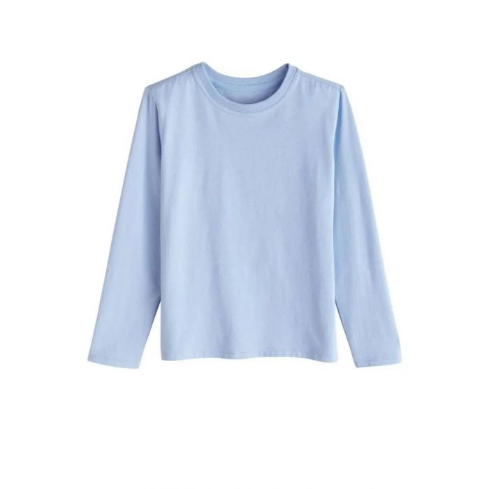 Coolibar - UV-shirt voor kinderen - Lange mouw - Coco Plum Everyday - Effen - Vintage Blauw
