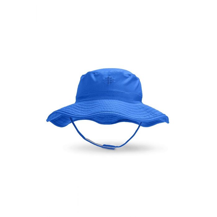 Coolibar - UV-bucket hat voor baby's - Baja blauw