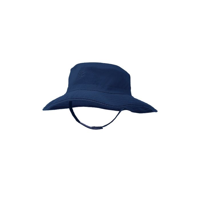 Coolibar - UV-bucket hat voor baby's - Navy blauw