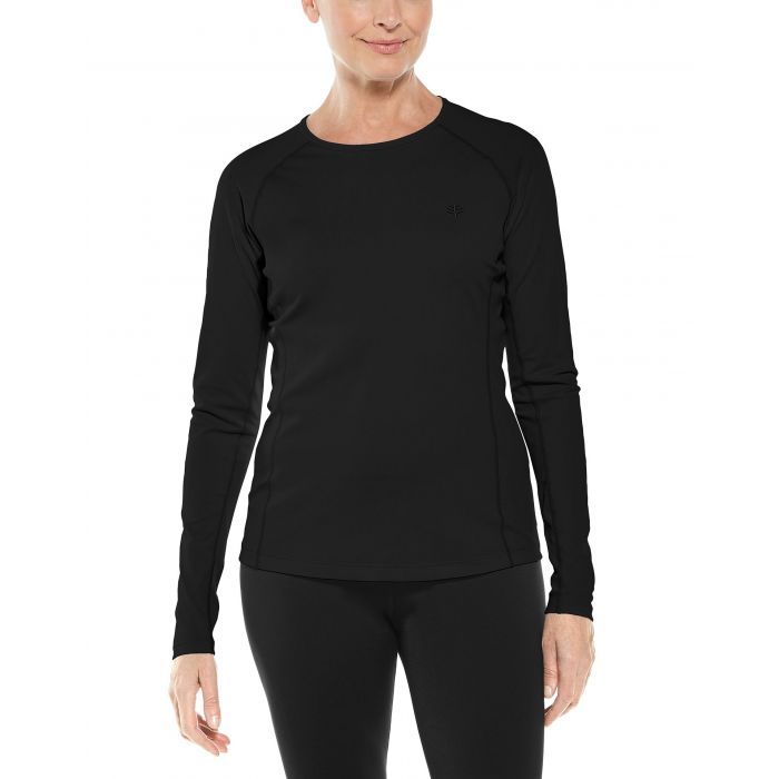 Coolibar - UV Zwemshirt voor dames - Longsleeve - Hightide - Zwart