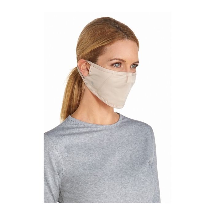 Coolibar - UV-werend Masker voor volwassenen - Blackburn - Beige