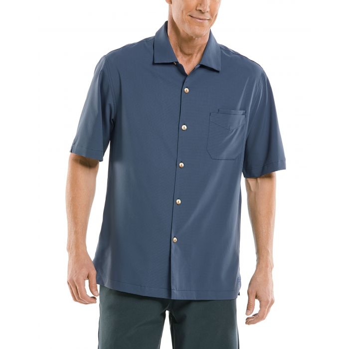 Coolibar - UV-werend Overhemd voor heren - Safari Camp - Navy