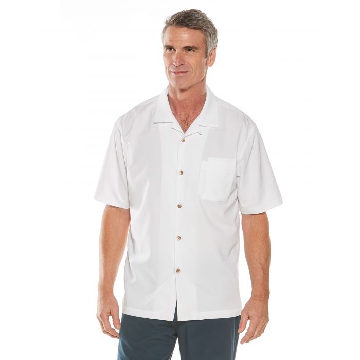 Coolibar - UV-werend Overhemd voor heren - Safari Camp - Wit