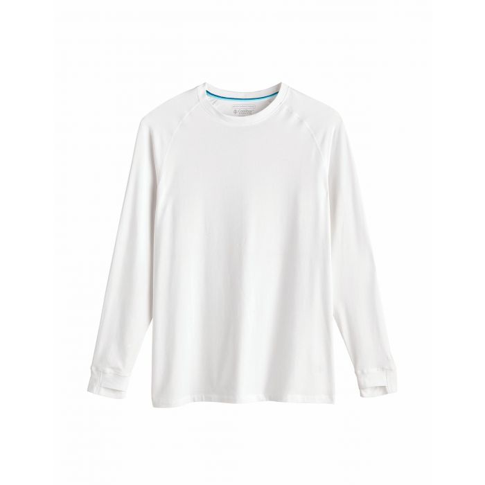 Coolibar - UV Shirt voor heren - Longsleeve - LumaLeo - Wit