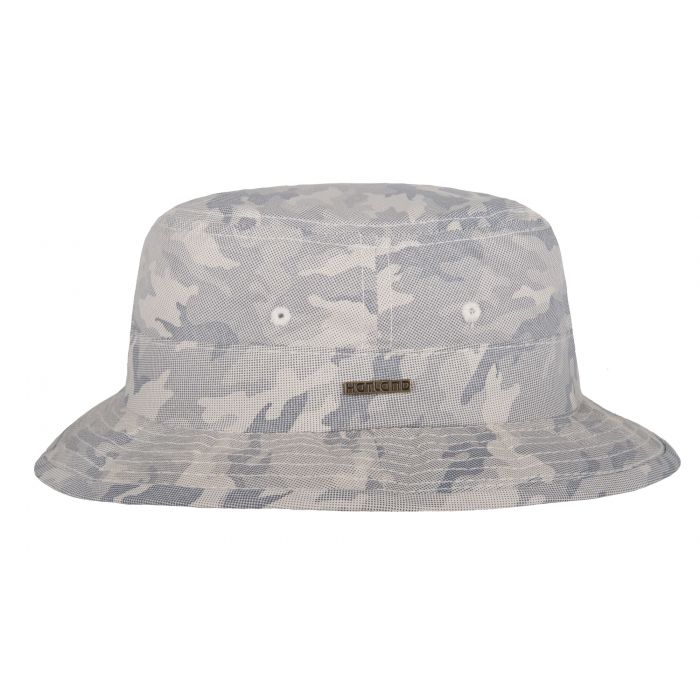 Hatland - UV Boonie hoed voor heren - Venturia - Camouflage Grijs