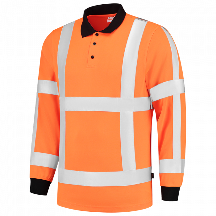 Tricorp - Poloshirt RWS Longsleeve Voor Volwassenen - Birdseye - Oranje