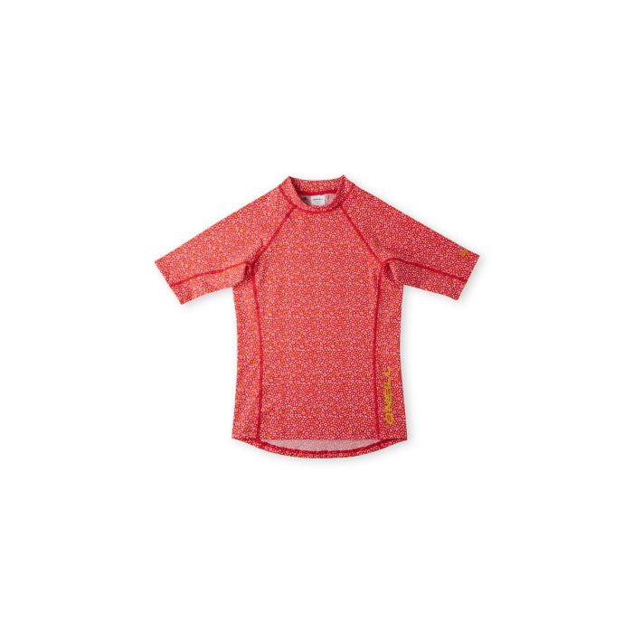 O'Neill - UV Zwemshirt voor meisjes - Shortsleeve Skin - All Over Print - Rood