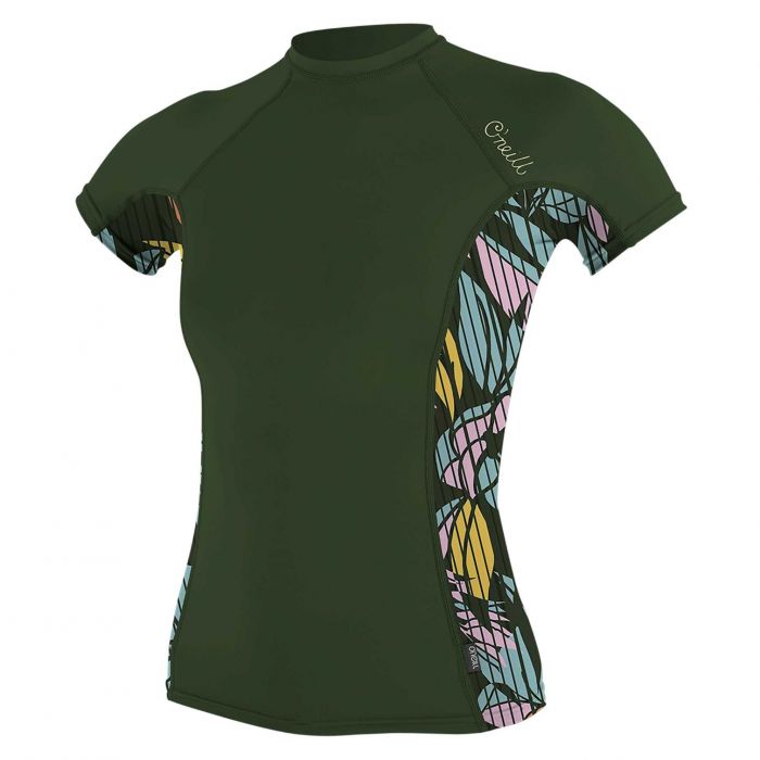 O'Neill - UV-shirt voor dames met korte mouwen - Rash Guard - Olijfgroen