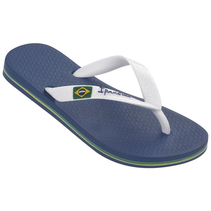 Ipanema - slippers voor jongens -Classic Brasil - blauw en wit