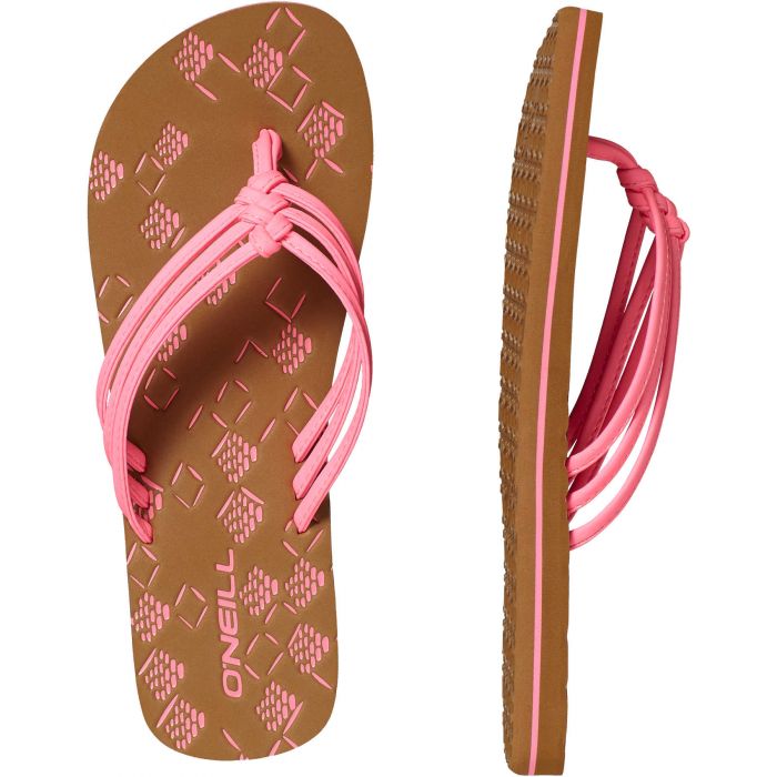 O'Neill - Slippers voor dames - 3-Strap Dits - Shocking Pink roze