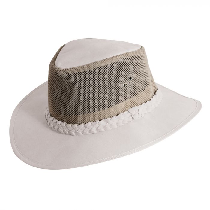 Dorfman Pacific - UV stijlvolle hoed voor heren - Wit