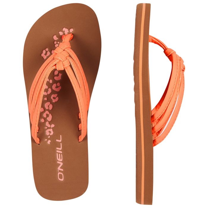 O'Neill - Slippers voor meisjes - neon roze/oranje