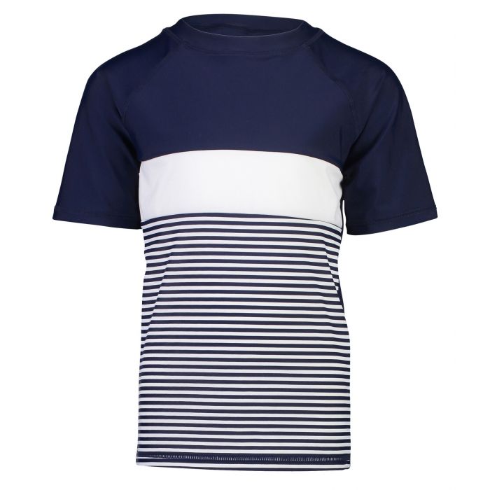 Snapper Rock - UV Zwemshirt voor jongens - korte mouwen - Navyblauw