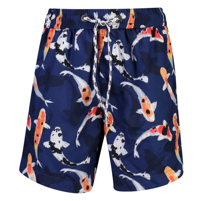 Snapper Rock - UV Boardshorts voor jongens - Don't be Koy - Navyblauw