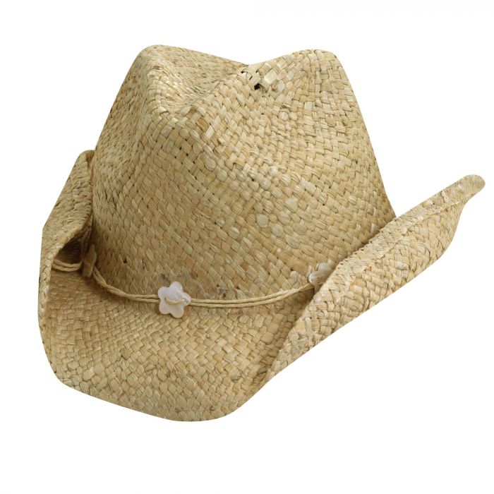 Dorfman Pacific - Cowgirl hoed met schelpen voor kinderen - Naturel