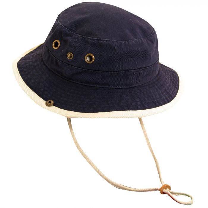 Dorfman Pacific - UV hoed voor kinderen - Donkerblauw/Gebroken wit