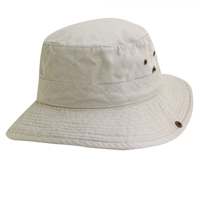 Dorfman Pacific - UV hoed voor kinderen - Gebroken wit/Olijfgroen