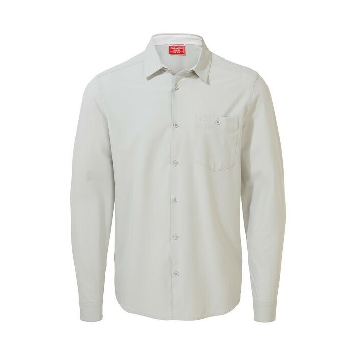 Craghoppers - UV blouse voor mannen - Lange Mouwen - Hedley - Zilver/Grijs