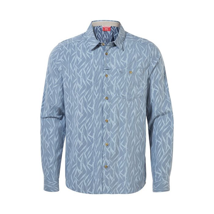 Craghoppers - UV overhemd voor heren - Lange Mouwen - Pinyon - Blauw