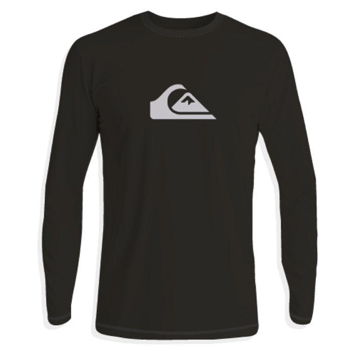 Quiksilver - UV-Zwemshirt met lange mouwen voor mannen - Solid - Zwart