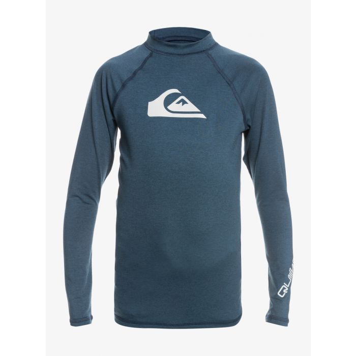 Quiksilver - UV Surf T-shirt voor jongens - All Time Lange mouw - UPF50 - Navy Blazer - Blauw