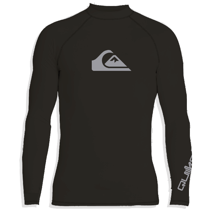 Quiksilver - UV-Zwemshirt met lange mouwen voor jongens - All time - Zwart