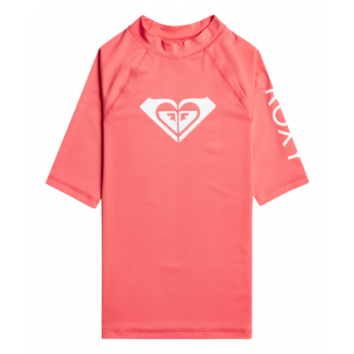 Roxy - UV Rashguard voor meisjes - Whole Hearted - Korte mouw - UPF50 - Sun Kissed Coral